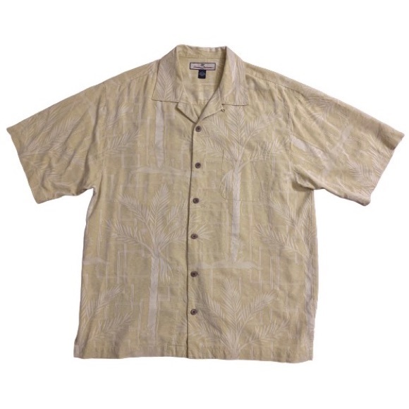Tommy Bahama Other - Tommy Bahama Hawaiian Shirt Silk Yellow M